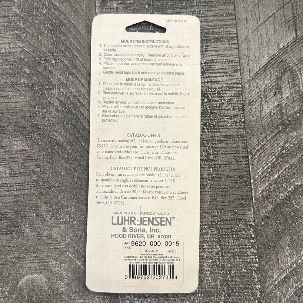 Jensen Holographic Luhr-Tape Sheets - Gold and Silver - Picture 2 of 2